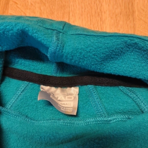 Head Sweatshirt Womens Size Small Cowl Neck Top Green Long Sleeves - Picture 2 of 9